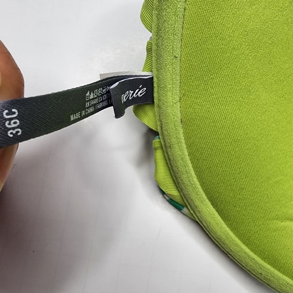 Aerie Push-up Bikini Swim Top Teal Blue 36C Front Clasp - Picture 6 of 9